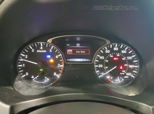 1N4AL3AP7HC490915 2017 NISSAN ALTIMA Серебряный Вид щитка приборов