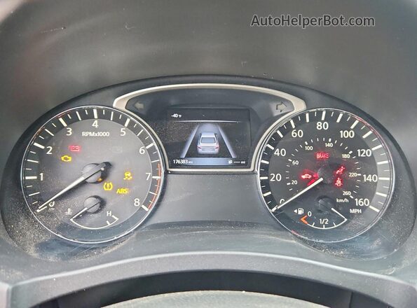 1N4AL3AP7JC234585 2018 NISSAN ALTIMA Black ხელსაწყოთა პანელის ხედი