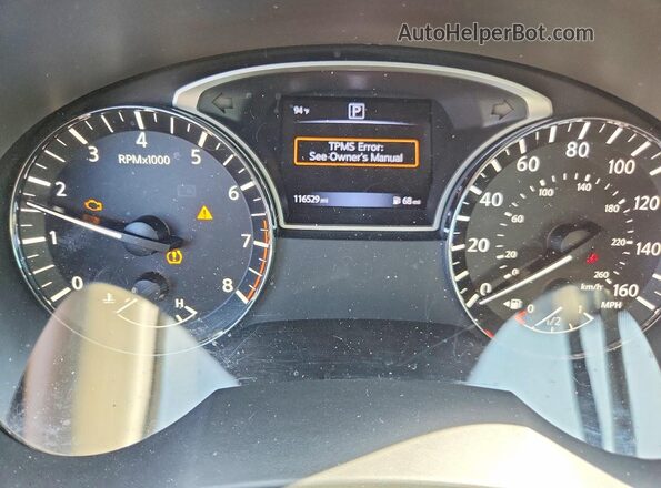 1N4AL3AP8GN346597 2016 NISSAN ALTIMA Black Вид щитка приладів