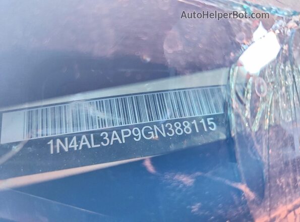 1N4AL3AP9GN388115 2016 NISSAN ALTIMA White Widok wnętrza 360 stopni