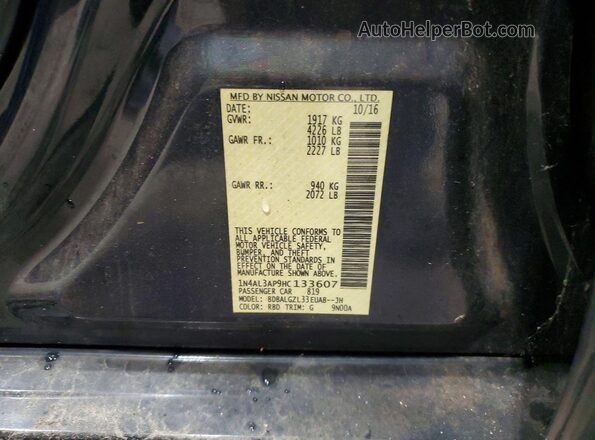1N4AL3AP9HC133607 2017 NISSAN ALTIMA Угольный 