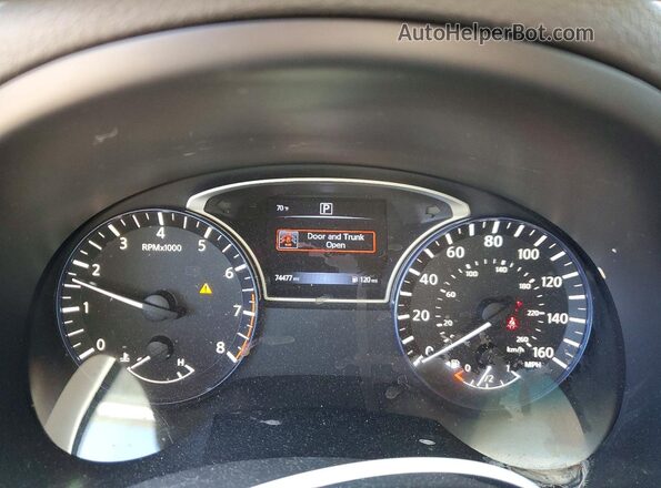 1N4AL3AP9HC161035 2017 NISSAN ALTIMA Blue Widok zestawu wskaźników