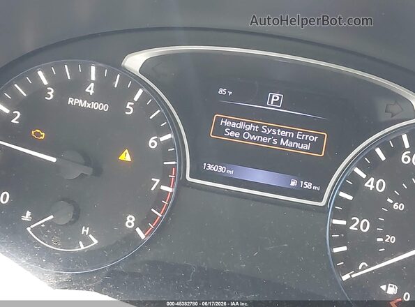 1N4AL3AP9HC238552 2017 NISSAN ALTIMA Black Instrument cluster view