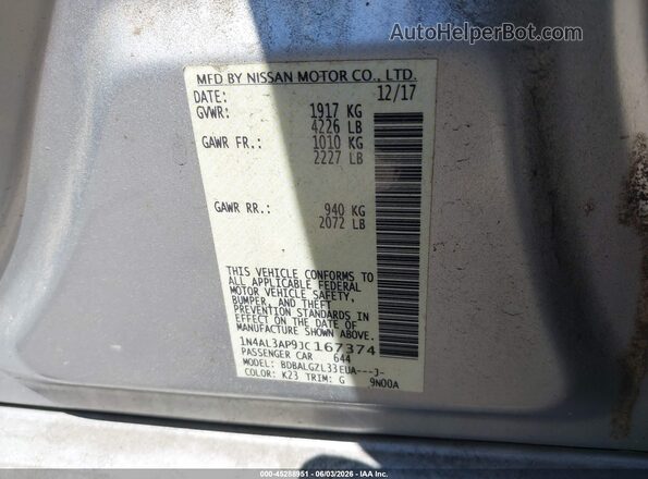 1N4AL3AP9JC167374 2018 NISSAN ALTIMA Silver 