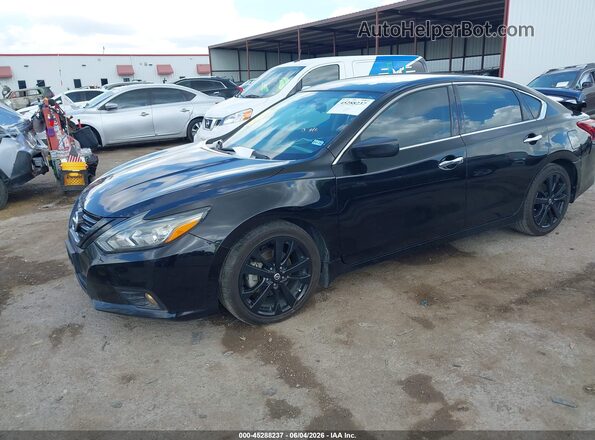 1N4AL3AP9JC253123 2018 NISSAN ALTIMA Black წინა მარცხენა ხედი სამი მეოთხედიდან