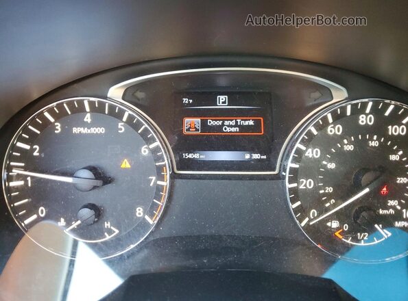 1N4AL3APXGC134358 2016 NISSAN ALTIMA Red Vista del cuadro de instrumentos
