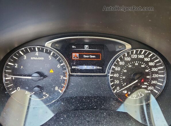 1N4AL3APXGN306263 2016 NISSAN ALTIMA White Widok zestawu wskaźników