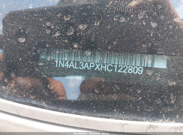 1N4AL3APXHC122809 2017 NISSAN ALTIMA Черный Вид подкапотного пространства