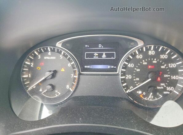 1N4AL3APXHC252475 2017 NISSAN ALTIMA Silver Вид щитка приладів