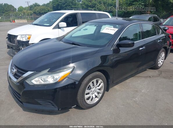 1N4AL3APXHN326997 2017 NISSAN ALTIMA Black Առջևի ձախ երեք քառորդ տեսարան