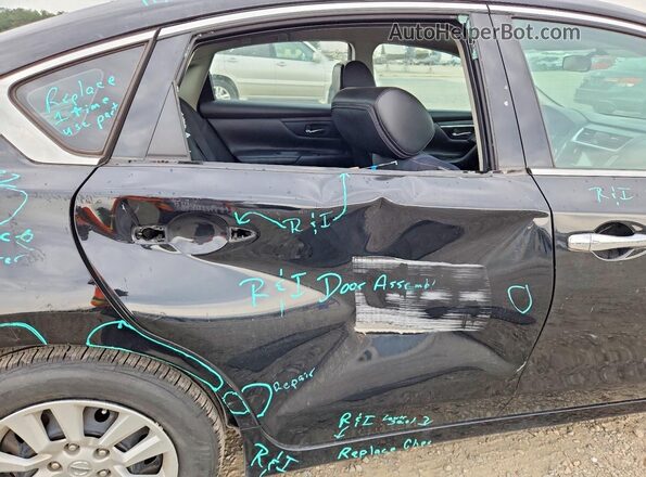 1N4AL3APXJC286387 2018 NISSAN ALTIMA Black Widok tylnych siedzeń