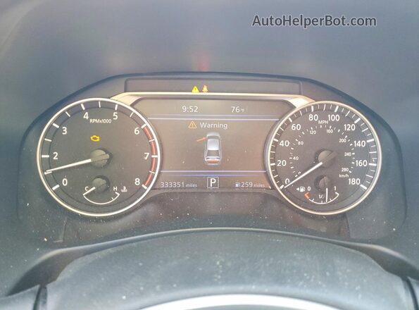 1N4AL4FV9LC138005 2020 NISSAN ALTIMA Красный Вид щитка приборов