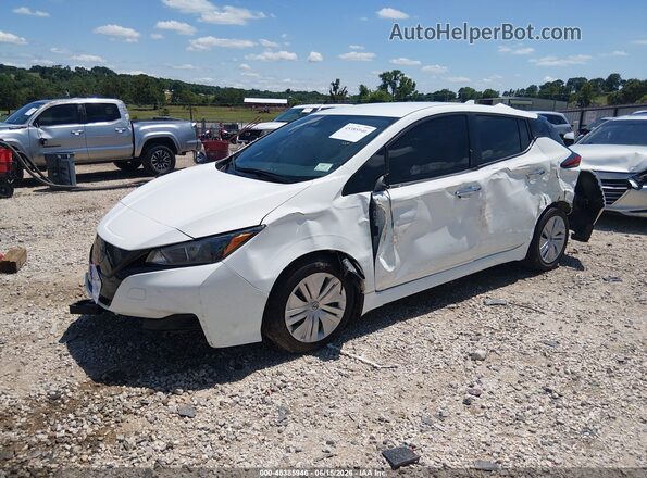 1N4AZ1BV3RC554370 2024 NISSAN LEAF White Vista tres cuartos delantera izquierda