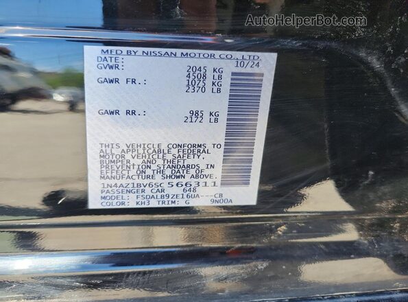 1N4AZ1BV6SC566311 2025 NISSAN LEAF Black 