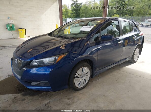 1N4AZ1BV8SC564544 2025 NISSAN LEAF Синий Передняя левая четверть