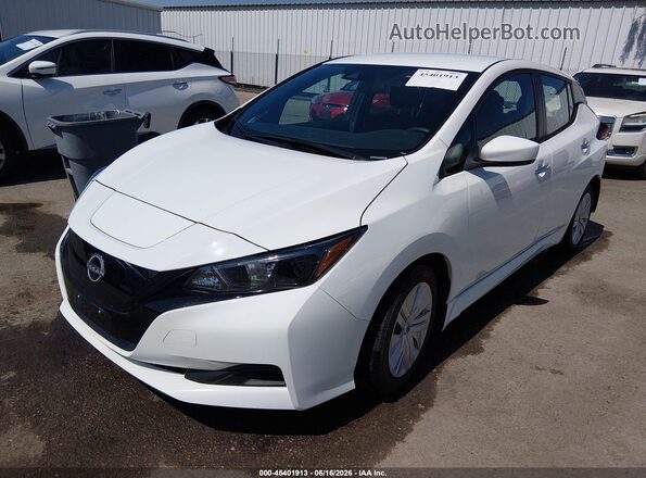1N4AZ1BV9PC555584 2023 NISSAN LEAF Белый Передняя левая четверть