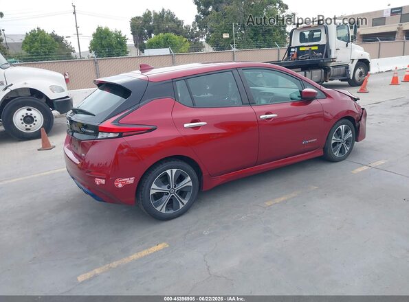 1N4AZ1CP0JC308963 2018 NISSAN LEAF Red Tył prawy