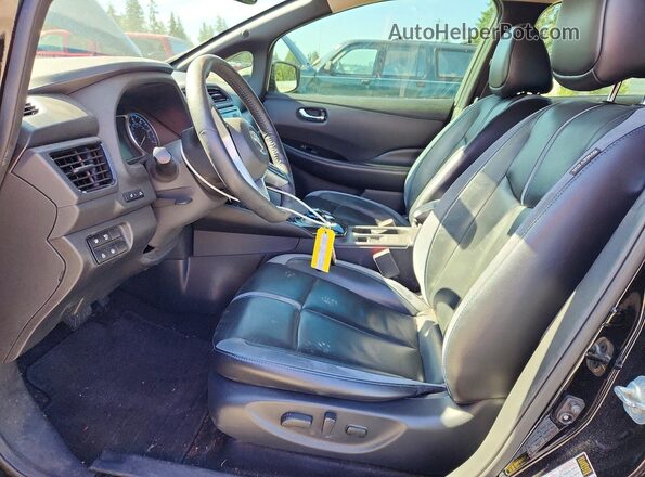 1N4AZ1CP3KC303533 2019 NISSAN LEAF Black Вид салону спереду