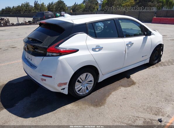 1N4AZ1CP3KC306318 2019 NISSAN LEAF Белый Задняя правая четверть