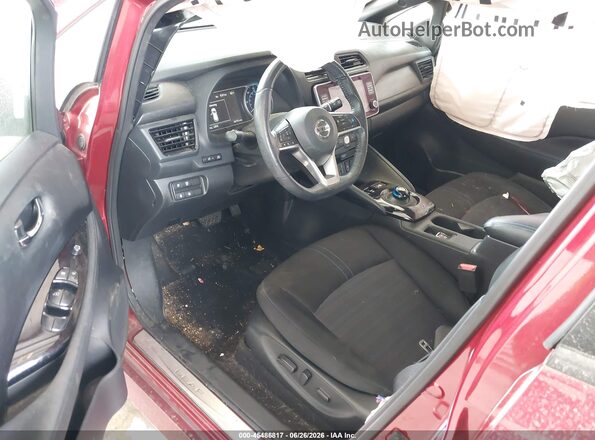 1N4AZ1CP3LC301086 2020 NISSAN LEAF Red Вид салону спереду