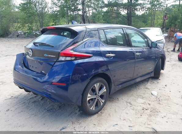 1N4AZ1CP4JC304723 2018 NISSAN LEAF Синий Задняя правая четверть
