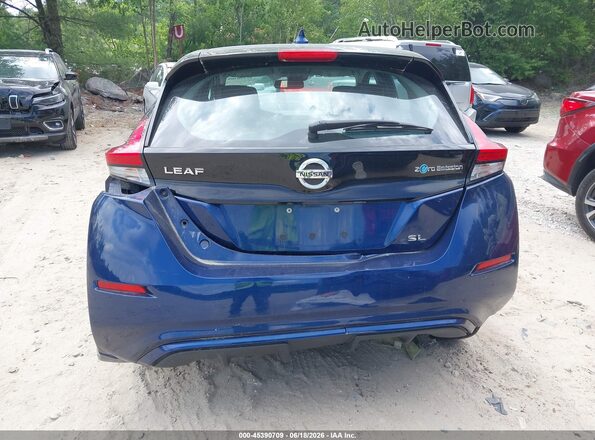 1N4AZ1CP4JC304723 2018 NISSAN LEAF Синий Вид панели приборов