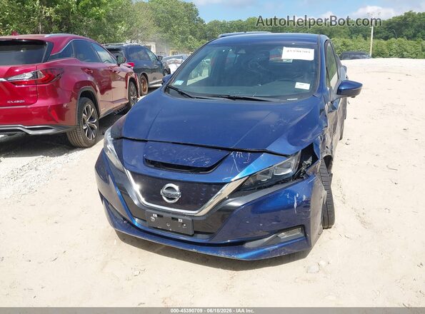 1N4AZ1CP4JC304723 2018 NISSAN LEAF Синий Вид спереди