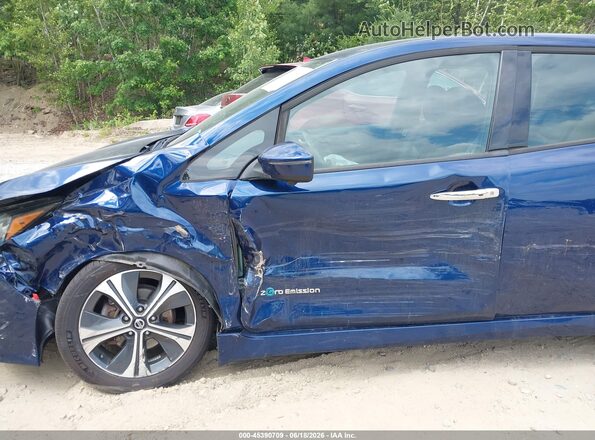 1N4AZ1CP4JC304723 2018 NISSAN LEAF Синий Вид задней части салона