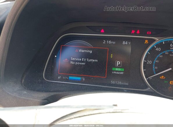 1N4AZ1CP5KC308166 2019 NISSAN LEAF Black Սալոնի հետևի տեսք
