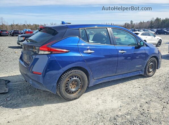 1N4AZ1CP6KC304496 2019 NISSAN LEAF Синий Задняя правая четверть