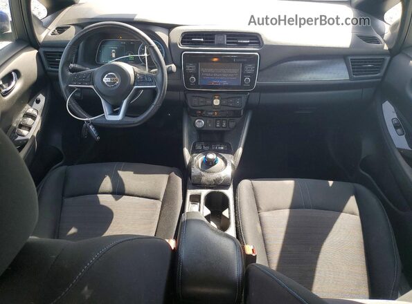 1N4AZ1CP6KC304496 2019 NISSAN LEAF Синий Вид панели приборов