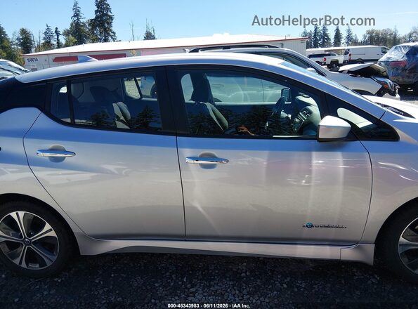 1N4AZ1CP7JC306160 2018 NISSAN LEAF Серебряный Вид задней части салона