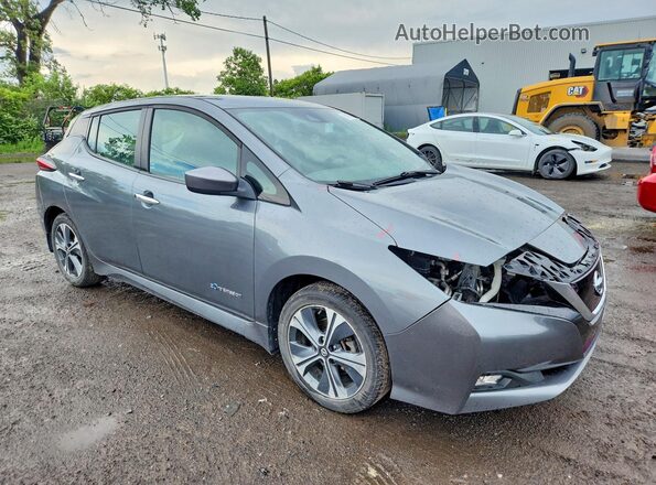 1N4AZ1CP8JC312792 2018 NISSAN LEAF Gray Передня права чверть