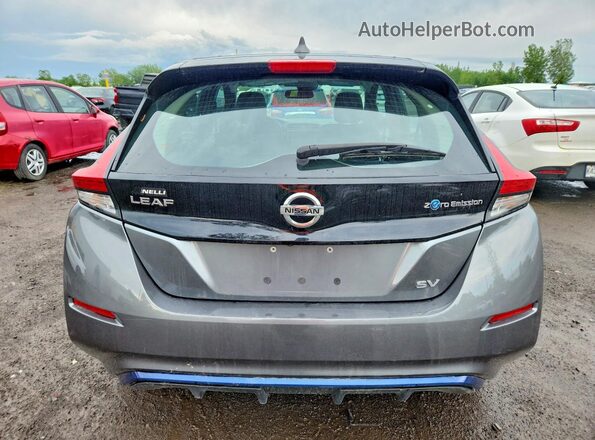 1N4AZ1CP8JC312792 2018 NISSAN LEAF Gray Вид ззаду