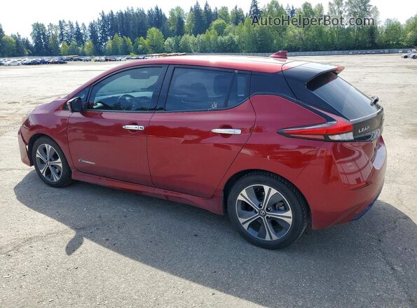 1N4AZ1CP9JC314454 2018 NISSAN LEAF Red 