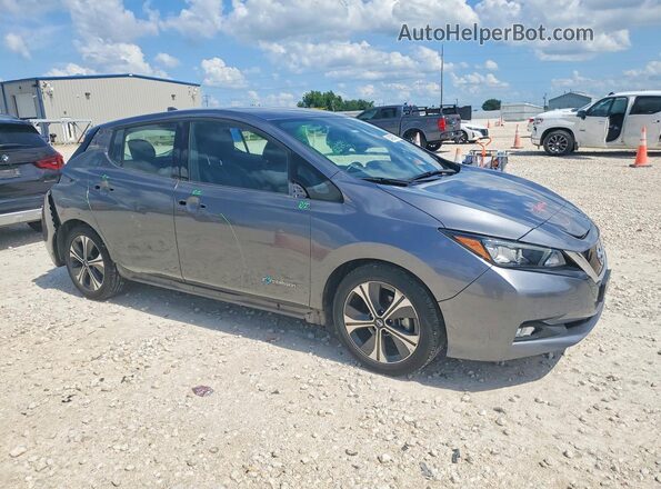 1N4AZ1CPXJC307738 2018 NISSAN LEAF Gray Delantero derecho