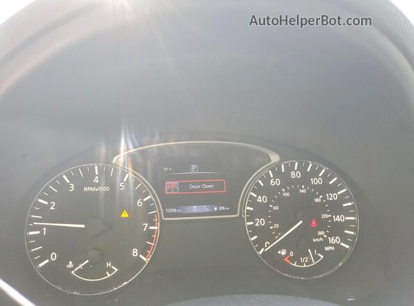 1N4BL3AP1HC227162 2017 NISSAN ALTIMA Black Вид щитка приладів
