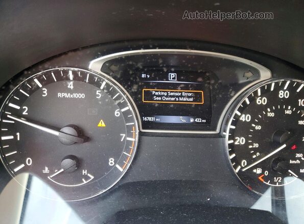 1N4BL3AP3GC130964 2016 NISSAN ALTIMA Charcoal Սարքավորումների վահանակի տեսք