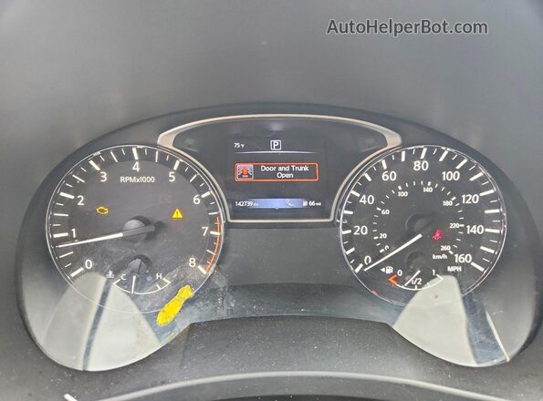 1N4BL3AP6GC290658 2016 NISSAN ALTIMA Silver Instrument cluster view