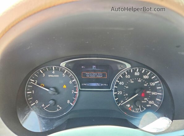 1N4BL3AP9GC109827 2016 NISSAN ALTIMA White Vista del cuadro de instrumentos