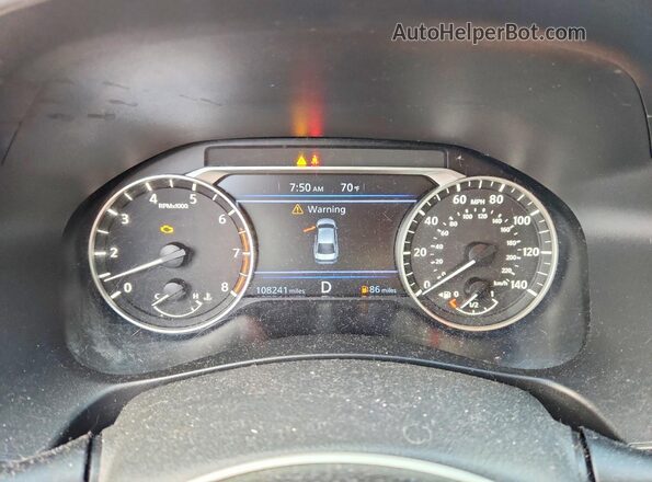 1N4BL4BV0KC161567 2019 NISSAN ALTIMA Белый Вид щитка приборов