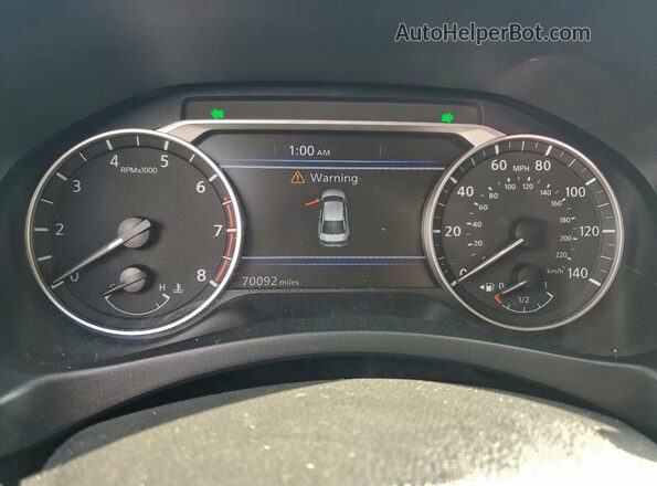 1N4BL4BV0LC253991 2020 NISSAN ALTIMA Black ხელსაწყოთა პანელის ხედი