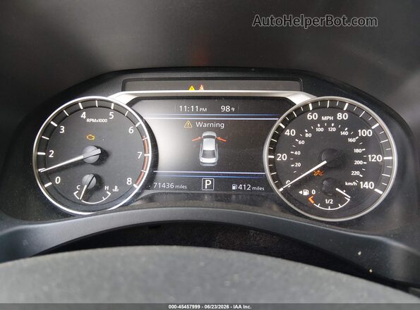 1N4BL4BV1LC203214 2020 NISSAN ALTIMA Серебряный Вид задних сидений