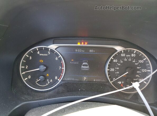 1N4BL4BV1LC240232 2020 NISSAN ALTIMA White Vista del cuadro de instrumentos