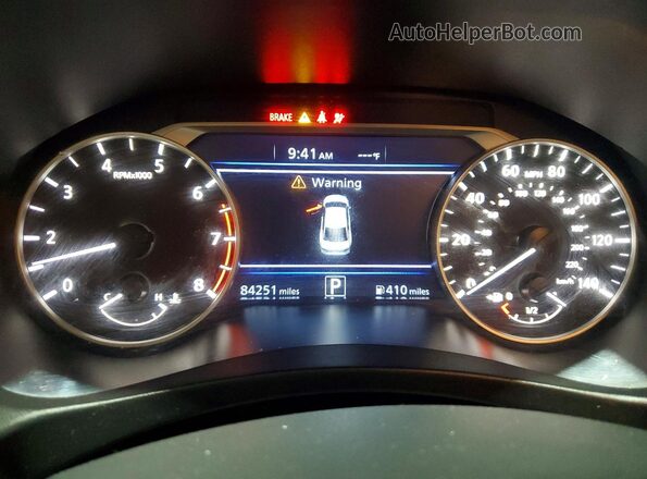 1N4BL4BV1LN306752 2020 NISSAN ALTIMA White Instrument cluster view