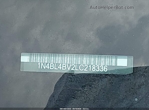 1N4BL4BV2LC218336 2020 NISSAN ALTIMA Blue Вид підкапотного простору