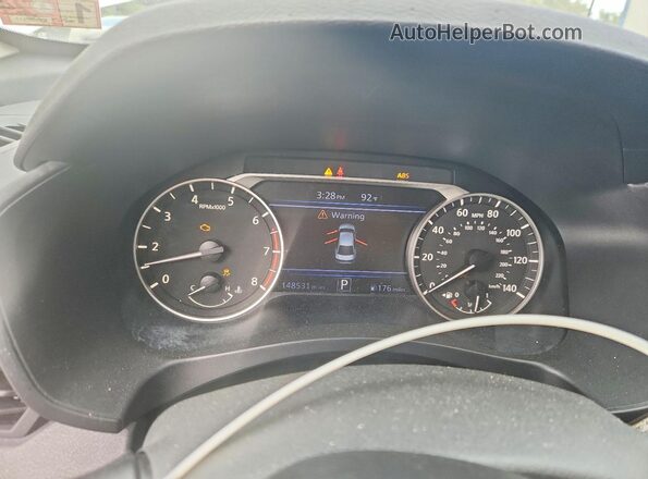 1N4BL4BV2LC243513 2020 NISSAN ALTIMA Белый Вид щитка приборов