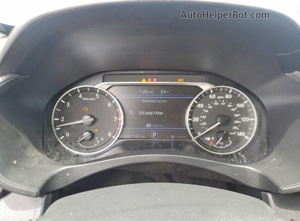 1N4BL4BV2LN302449 2020 NISSAN ALTIMA Black ხელსაწყოთა პანელის ხედი