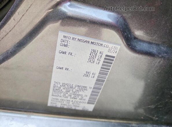 1N4BL4BV2RN420400 2024 NISSAN ALTIMA Gray Widok komory silnika