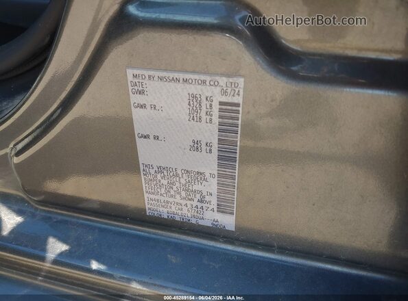 1N4BL4BV2RN434474 2024 NISSAN ALTIMA Gray 